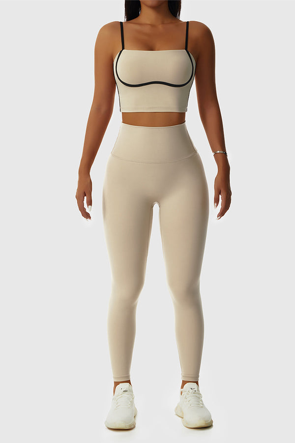 HIGH WAISTED SCULPT LEGGINGS IN TOFFEE