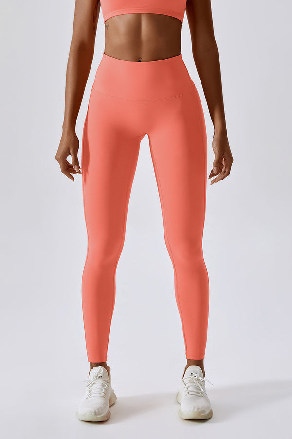 SECOND SKIN HIGH WAISTED LEGGINGS IN FLAME